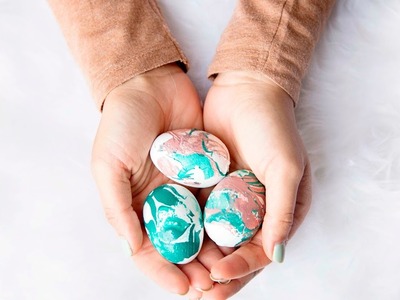 How to Make Marbled Easter Eggs | Home Decor DIY