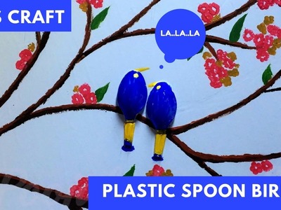 Kids craft- Birds using Plastic spoons