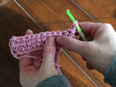 Knit look crochet stitch video tutorial