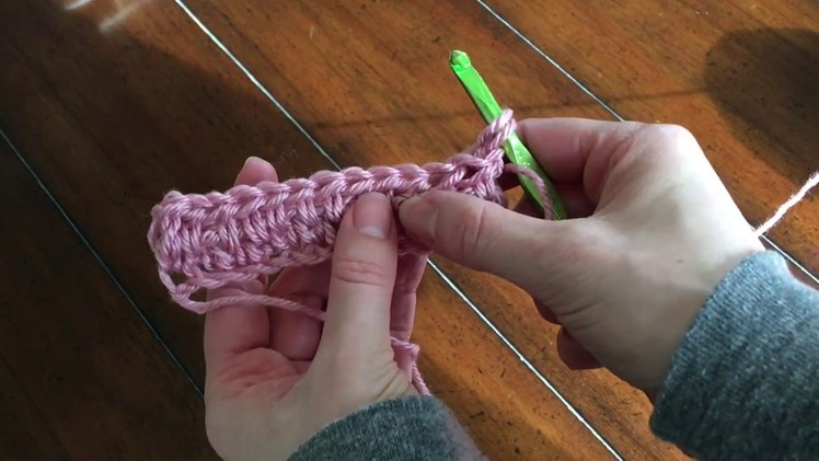 Knit look crochet stitch video tutorial