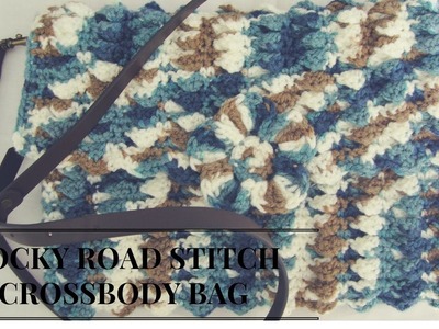 LEARN HOW TO CROCHET A Rocky Road Crossbody Bag.Purse.Pocketbook Easy To Follow Instructions