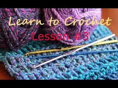 Lesson #3: How to do a single crochet stitch. Punto bajo