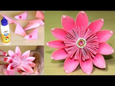 Make Kusudama Flower with paper at home || Diy crafts ideas 2017