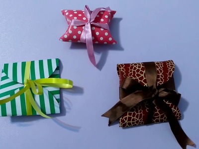 Making little Gift Box from Paper- DIY- Art and Craft- Kağıttan Küçük Hediye Paketi Yapımı