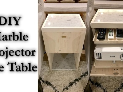 Marble Projector Side Table DIY