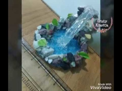 Miniature Waterfall using Glue gun.DIY project