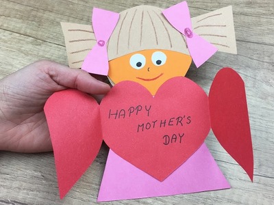 Mother's day cute craft for kids to do at home or kindergarten.