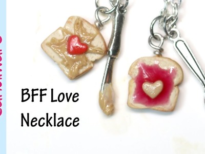 Tutorial: DIY Peanut Butter and Jam Friendship Necklace - FIMO, Polymer Clay ????