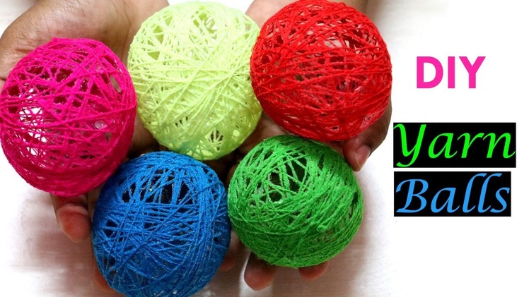 Yarn Balls | DIY Yarn Crafts | Yarn Balloon Balls