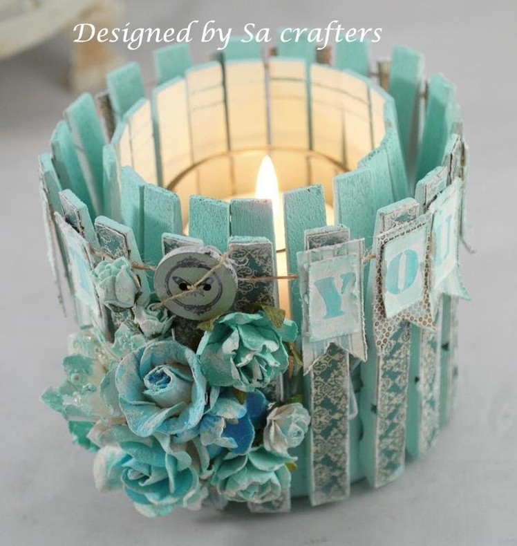 Altered tin can with cloth pins part-2