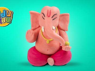 Baby Ganesha with Play Doh | How to make Ganesh Idol Play dough Model