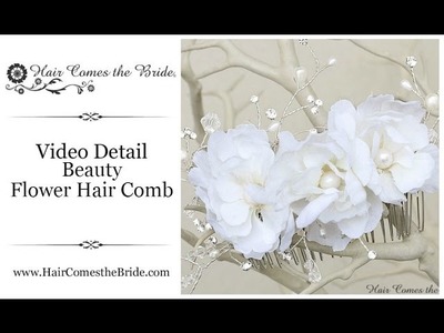 Bohemian Bridal Hair Flower Comb by Hair Comes the Bride - Beauty