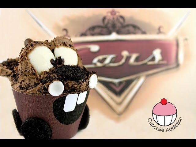 Cars Cupcakes! Make a Tow Mater Cup Cake - A Cupcake Addiction How To Tutorial
