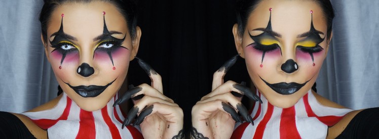 Clown Face Makeup Tutorial by Tina Kosnik | TinaKpromua