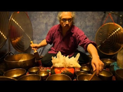Crystal Chakra Meditation with Antique Tibetan Singing Bowls