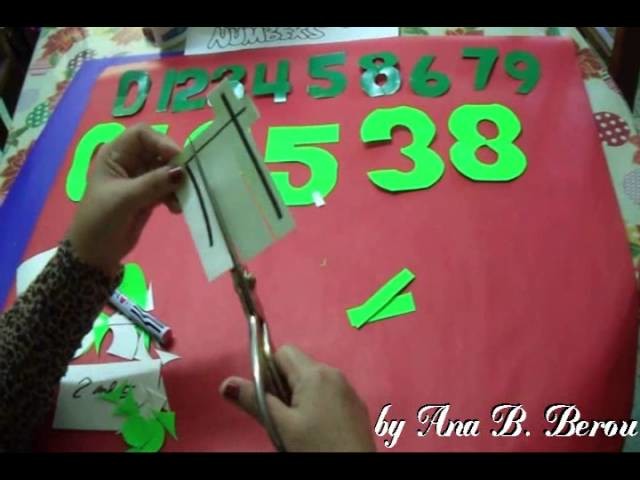 Cutting Numbers 0 to 9 by Ana Berou