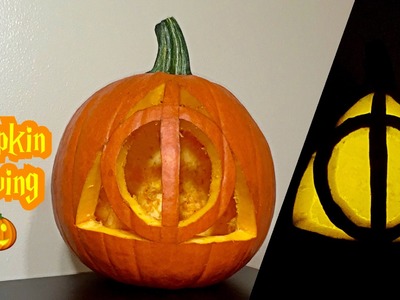Deathly Hallows pumpkin carving!
