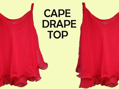 Designer cape drape top for girls.women DIY