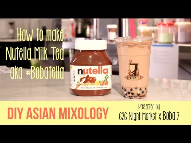 DIY Asian Mixology: Nutella Boba Milk Tea