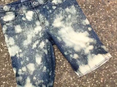 DIY: Change Up and Bleach Denim Jeans.Jackets