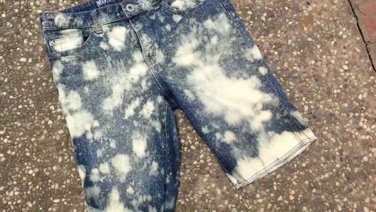 DIY: Change Up and Bleach Denim Jeans.Jackets
