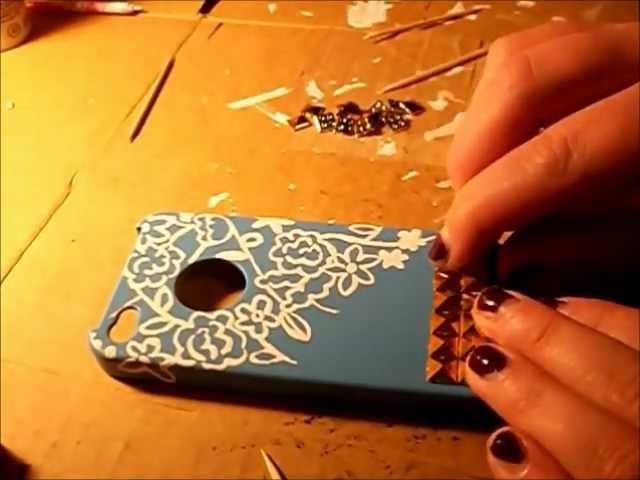 DIY: Studded iPhone Case.