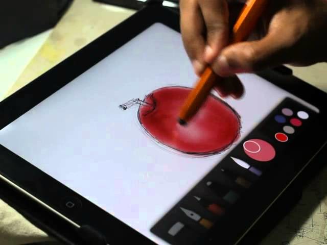 Drawing using Paper by FiftyThree. Simple and best drawing apps on ipad.