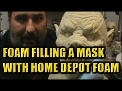 Foam filling masks with home depot foam