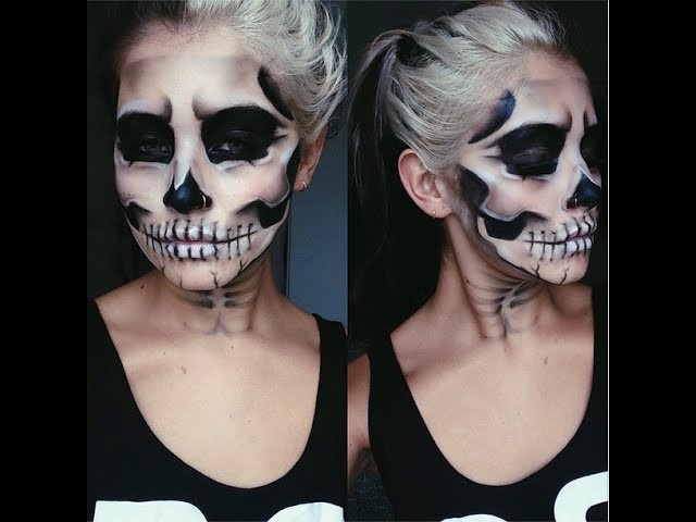 Halloween Skull Makeup Tutorial. Jamie Genevieve