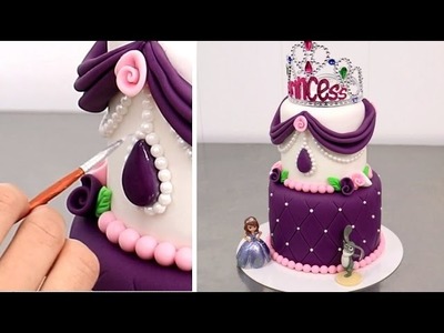 How To Make a Disney PRINCESS SOFIA  Cake by CakesStepbyStep