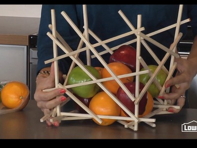How to Make a Fruit Bowl from Wood Dowels