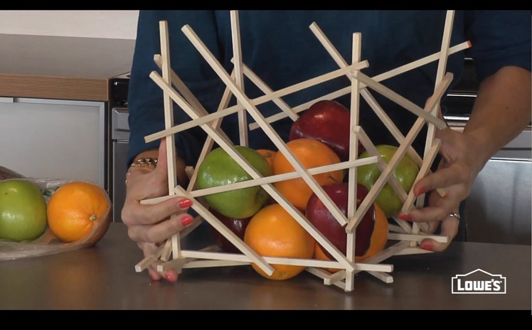 How to Make a Fruit Bowl from Wood Dowels