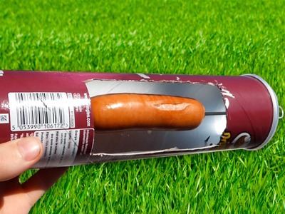 How to make a Sausages Barbecue with a Pringles