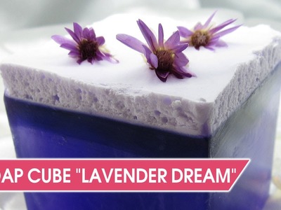 How to make beautiful soap with swirl "Lavender dream"