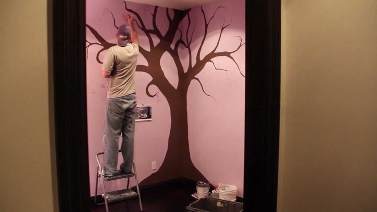 How to Paint a Nursery Tree 24hrs in 37 secs Time Lapse