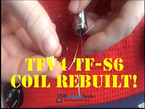 How To Re-build The Smok TFV4 TF-S6 Coil Head