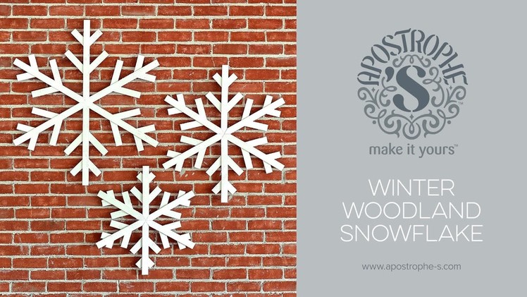 Large Indoor or Outdoor Snowflake Decorations | DIY Crafts | Easy To Make At Home | Apostrophe S