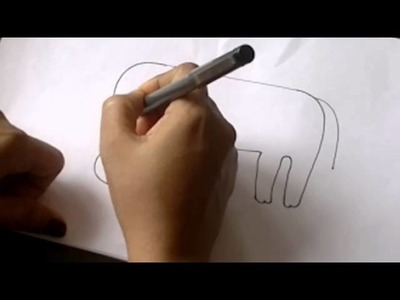 Lesson 8 : (हिन्दी) Draw an Elephant in Madhubani Art - Part 1