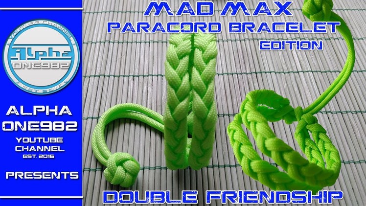 Mad Max Edition Paracord Bracelet Double Friendship