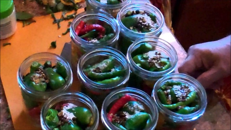 Pickled Peppers Infused With Olive Oil ~ Delicious !