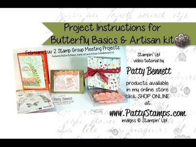 Stamp 3 Butterfly Basics projects Stampin Up