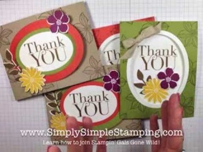 STAMPIN' GALS GONE WILD with Connie & Josee - Four for One Cards