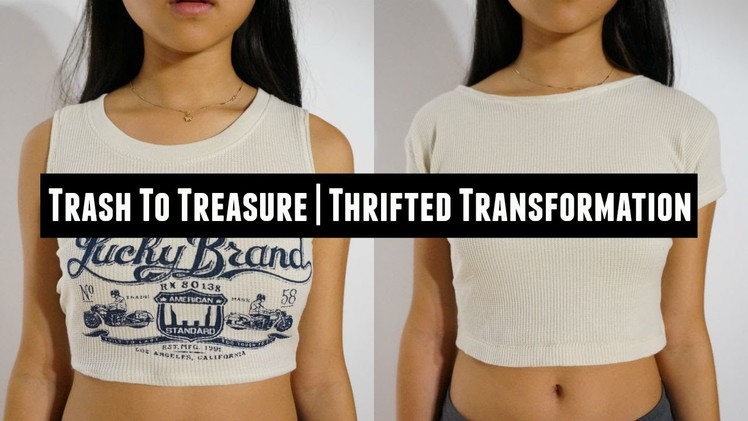 Trash To Treasure | DIY TOPSHOP : The Wide Ribbed Cotton Crop Top