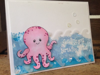 Under the Seas Birthday Card How-to