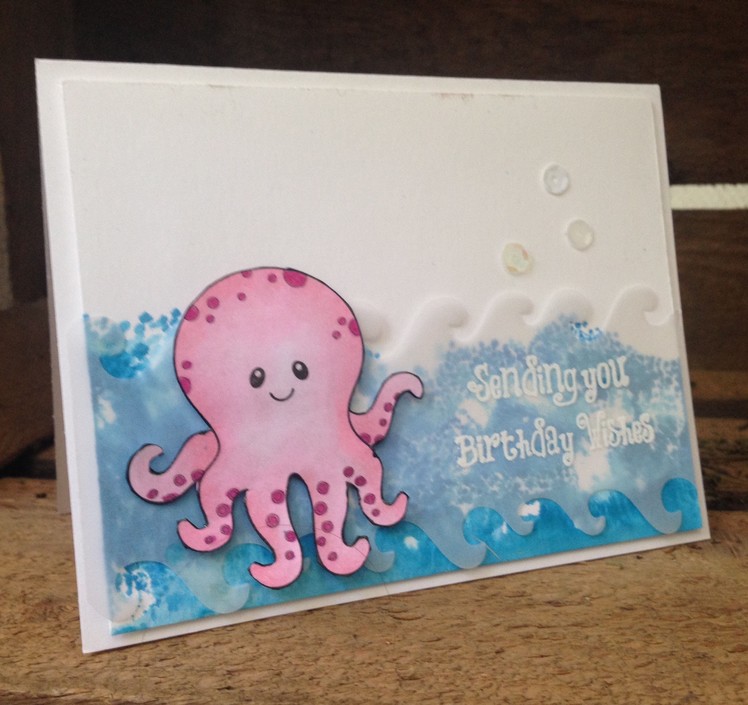 Under the Seas Birthday Card How-to