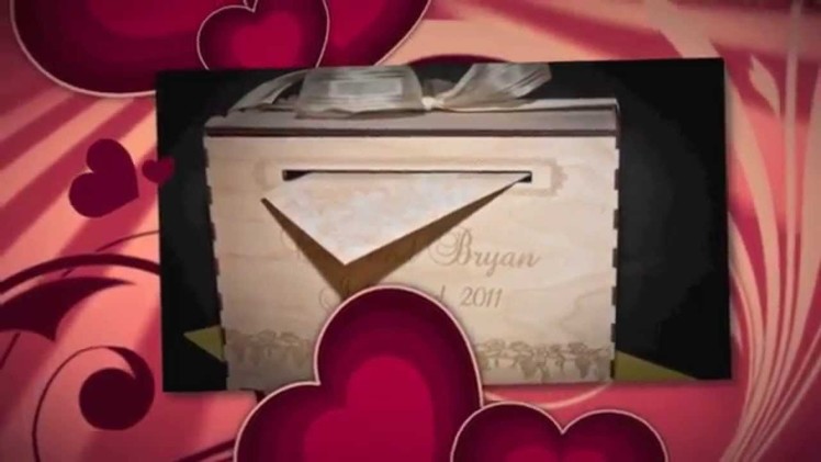 Wedding GIFT CARD box - personalized
