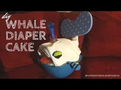 Whale Diaper Cake Tutorial - Baby Shower Idea