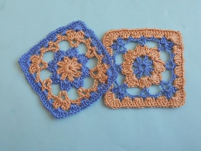 (Crochet-Crosia) how to crochet granny square