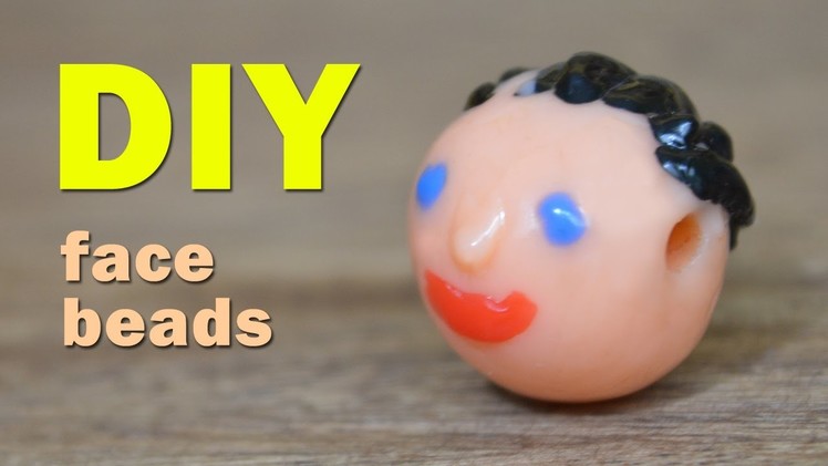 DIY: HOW TO MAKE A FACE BEADS FROM PLASTIC BOTTLE TOPS