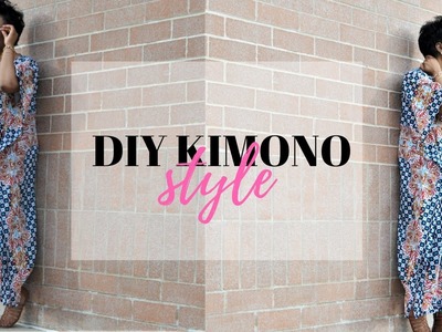 DIY | HOW TO MAKE A NO SEW KIMONO IN 5 MINUTES
